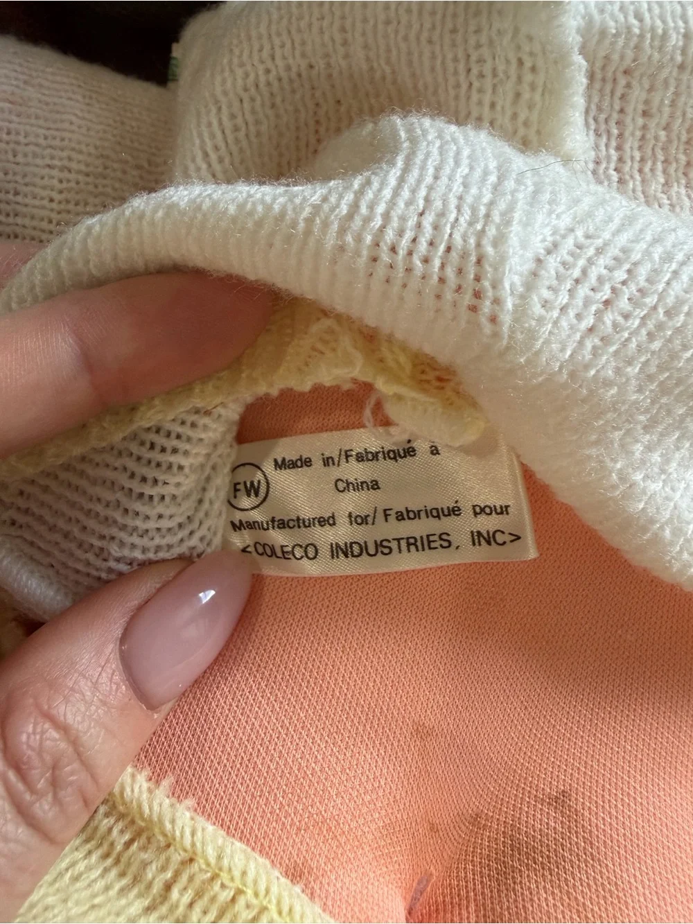 Cabbage Patch Kids Baby Doll in Yellow & White Knit Outfit - Picture 10 of 15